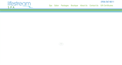 Desktop Screenshot of lifestreamspa.com
