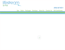Tablet Screenshot of lifestreamspa.com